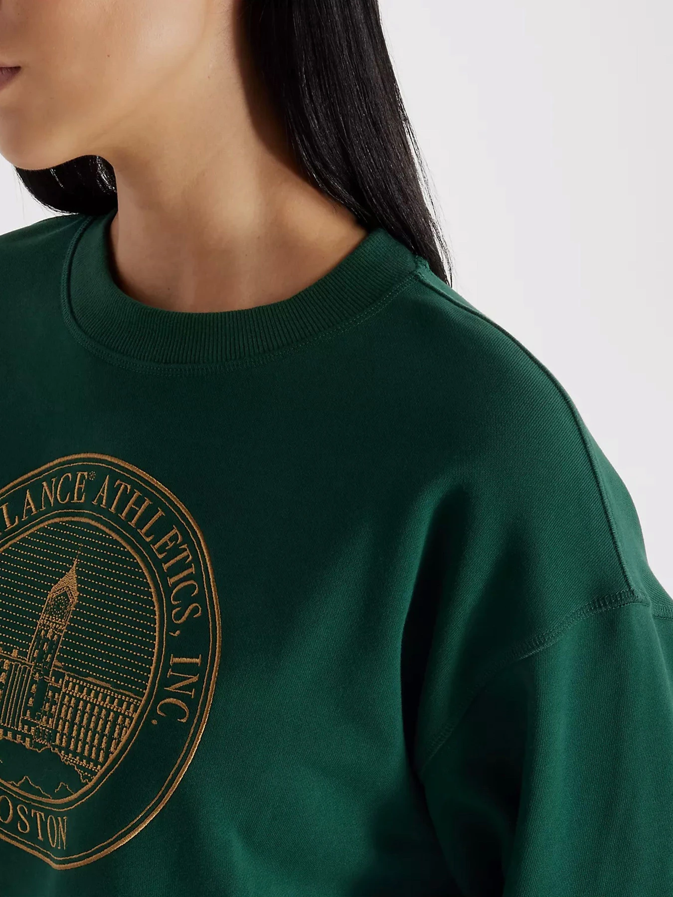 Худі та світшоти New Balance ATHLETICS FRENCH TERRY CREST C модель WT43553NWG Худі та світшоти New Balance ATHLETICS FRENCH TERRY CREST C модель WT43553NWG Фото