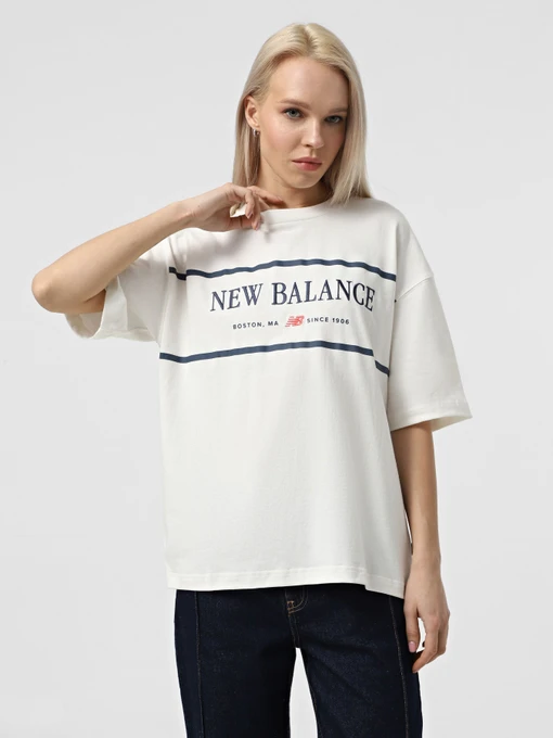Футболки и поло New Balance SMALL LOGO модель WT51910SST Фото