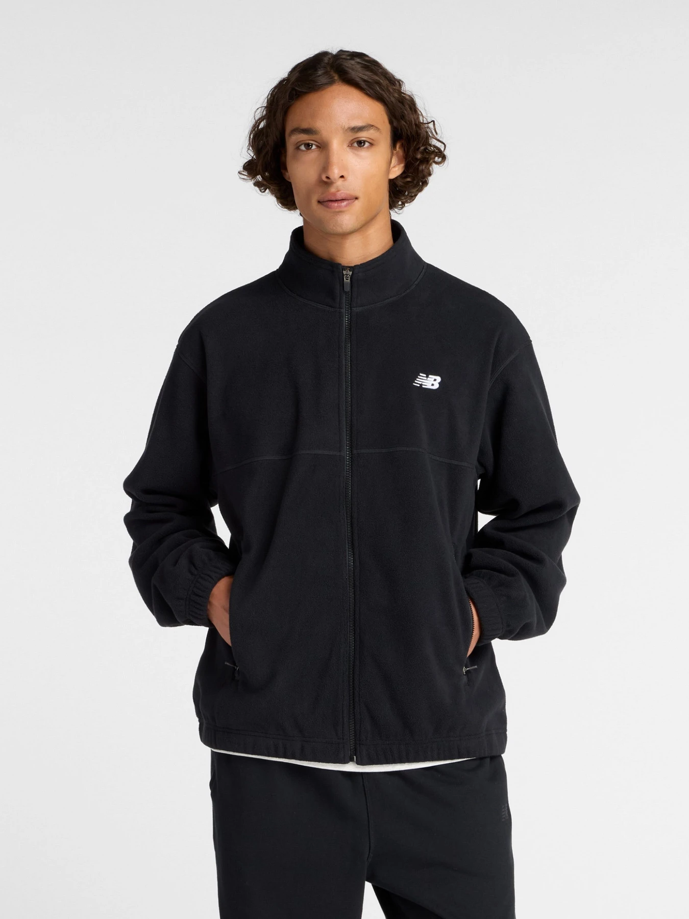 Худи и свитшоты New Balance POLAR FLEECE JACKET модель MJ53507BK Худи и свитшоты New Balance POLAR FLEECE JACKET модель MJ53507BK Фото