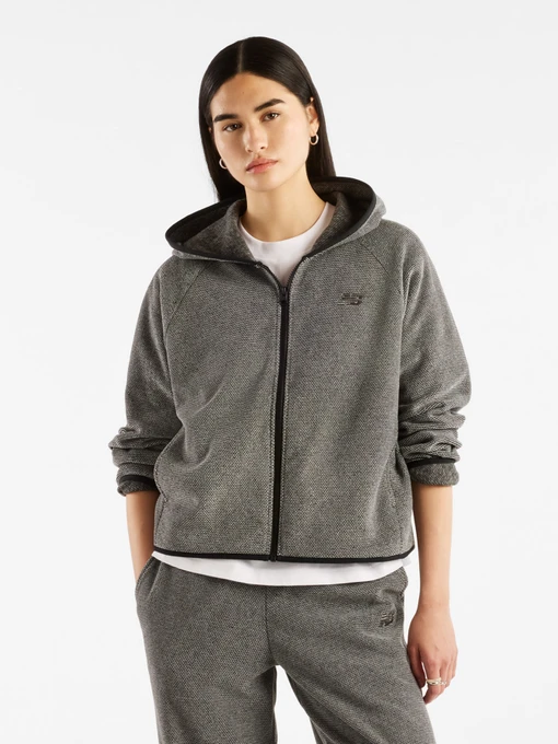 Худи и свитшоты New Balance TEXTURED FLEECE модель WJ62V29LBK Фото