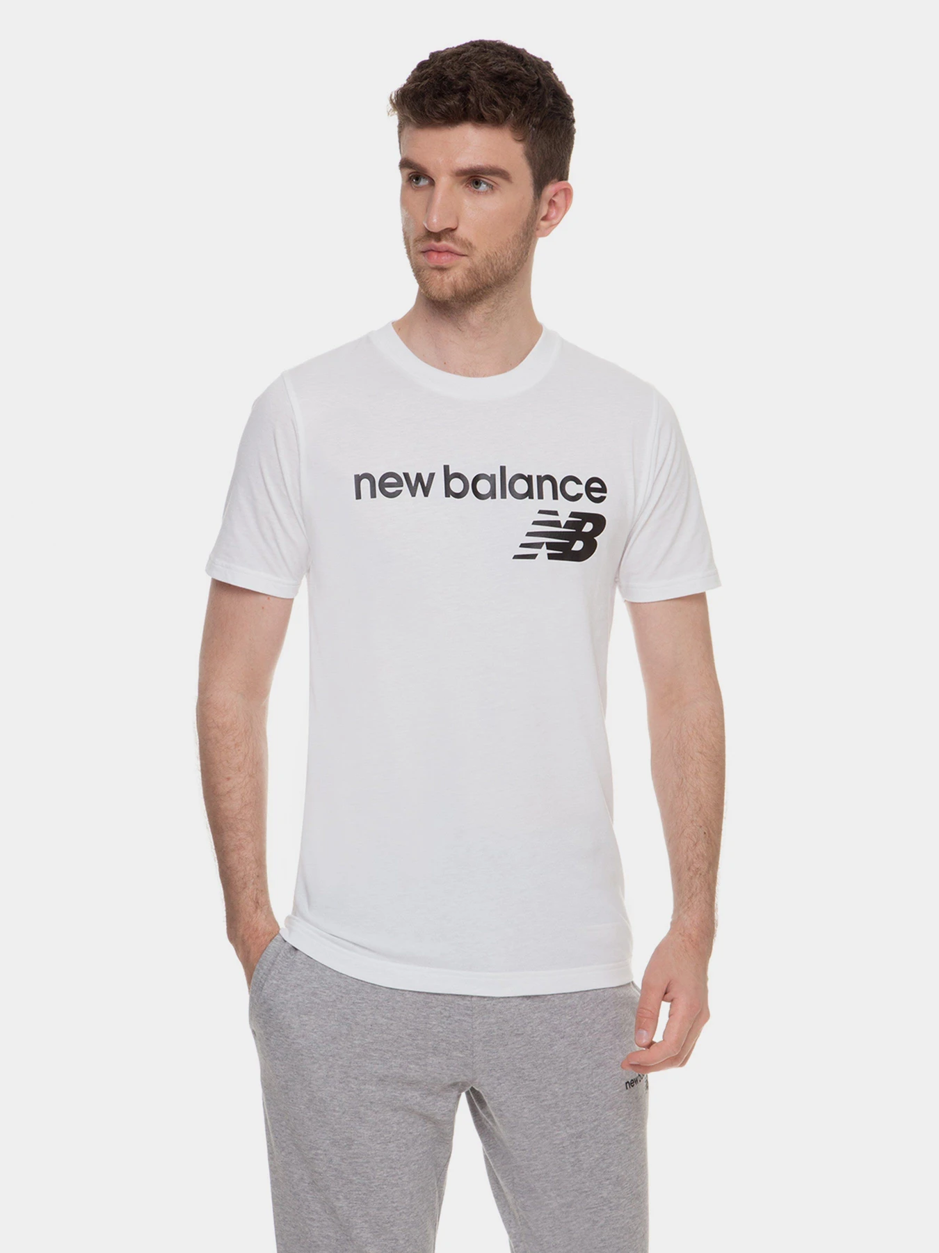 Футболки и поло New Balance Classic Core Logo модель MT03905WT Фото