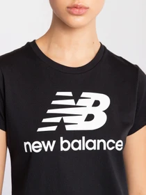 Футболки и поло New Balance Essentials Slacked Logo модель WT91546BK Фото