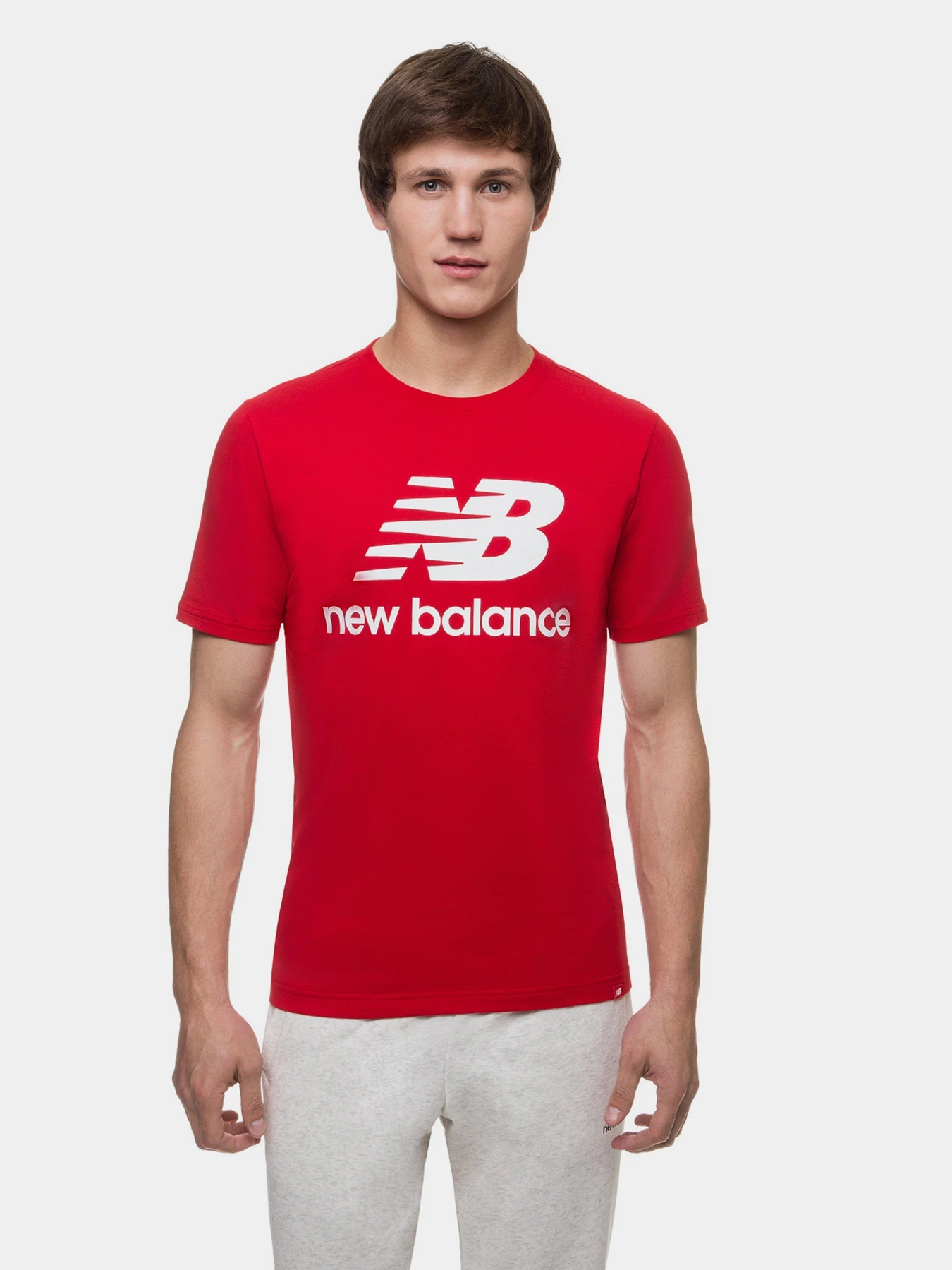 Футболки и поло New Balance Essentials Stacked Logo модель MT01575REP Футболки и поло New Balance Essentials Stacked Logo модель MT01575REP Фото