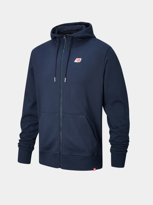Худі та світшоти New Balance ESS SMALL Logo FZ модель MJ01663ECL Фото
