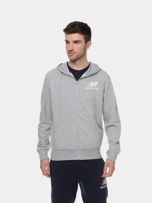 Худі та світшоти New Balance Essentials Stacked Full Zip модель MJ03558AG Фото