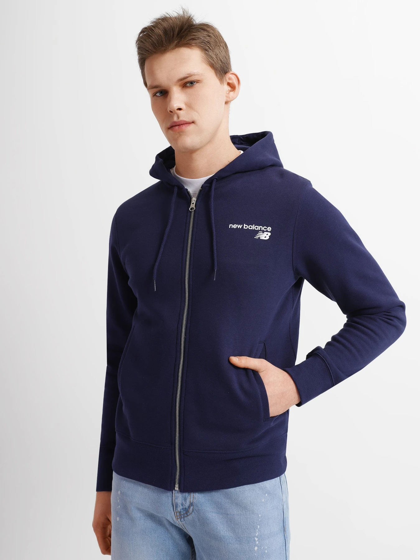 Худі та світшоти New Balance Classic Core FZ модель MJ03907PGM Худі та світшоти New Balance Classic Core FZ модель MJ03907PGM Фото