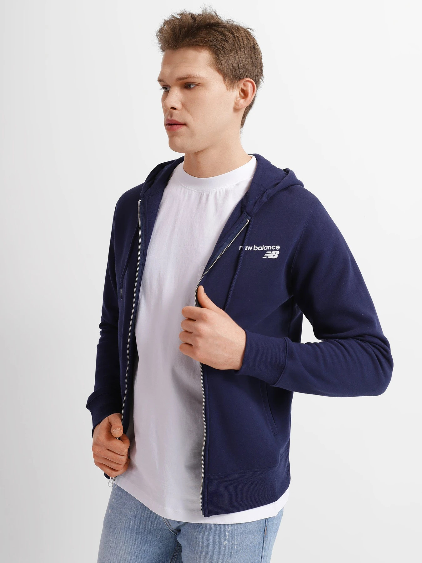 Худі та світшоти New Balance Classic Core FZ модель MJ03907PGM Худі та світшоти New Balance Classic Core FZ модель MJ03907PGM Фото
