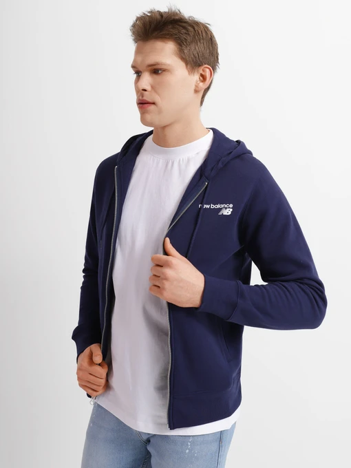 Худі та світшоти New Balance Classic Core FZ модель MJ03907PGM Фото