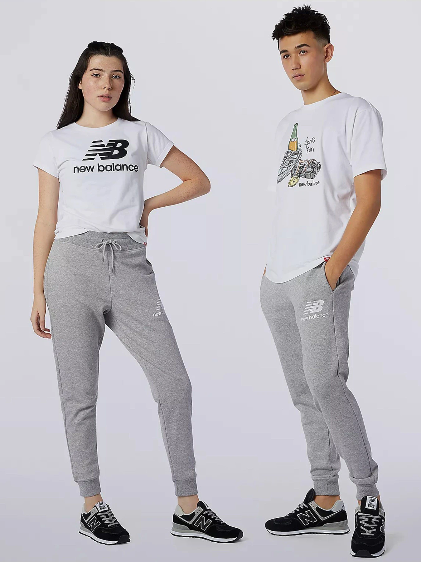 Брюки New Balance Essential Stack Logo модель MP11507AG Брюки New Balance Essential Stack Logo модель MP11507AG Фото