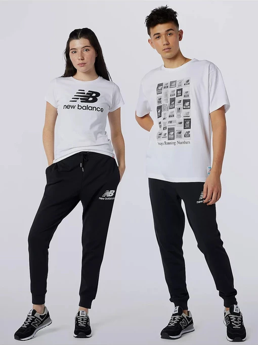 Штани New Balance Essential Stack Logo модель MP11507BK Фото