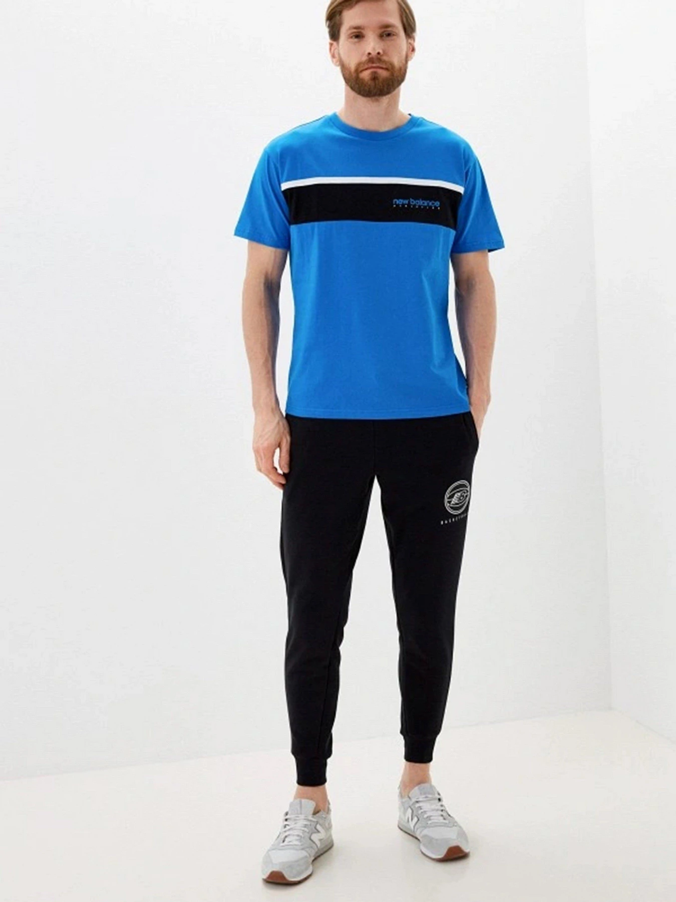 Брюки New Balance Hoops Essential модель MP13583BK Брюки New Balance Hoops Essential модель MP13583BK Фото