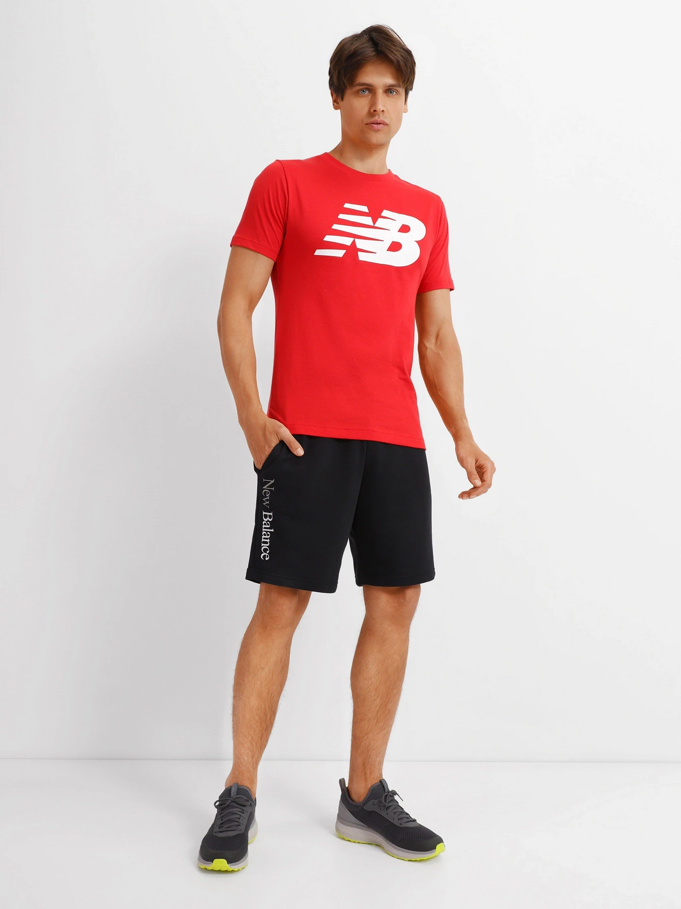 Шорты New Balance Essentials Celebrate модель MS21503BK Фото