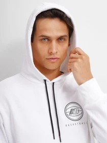 Худі та світшоти New Balance Hoops Essential модель MT13585WT Фото