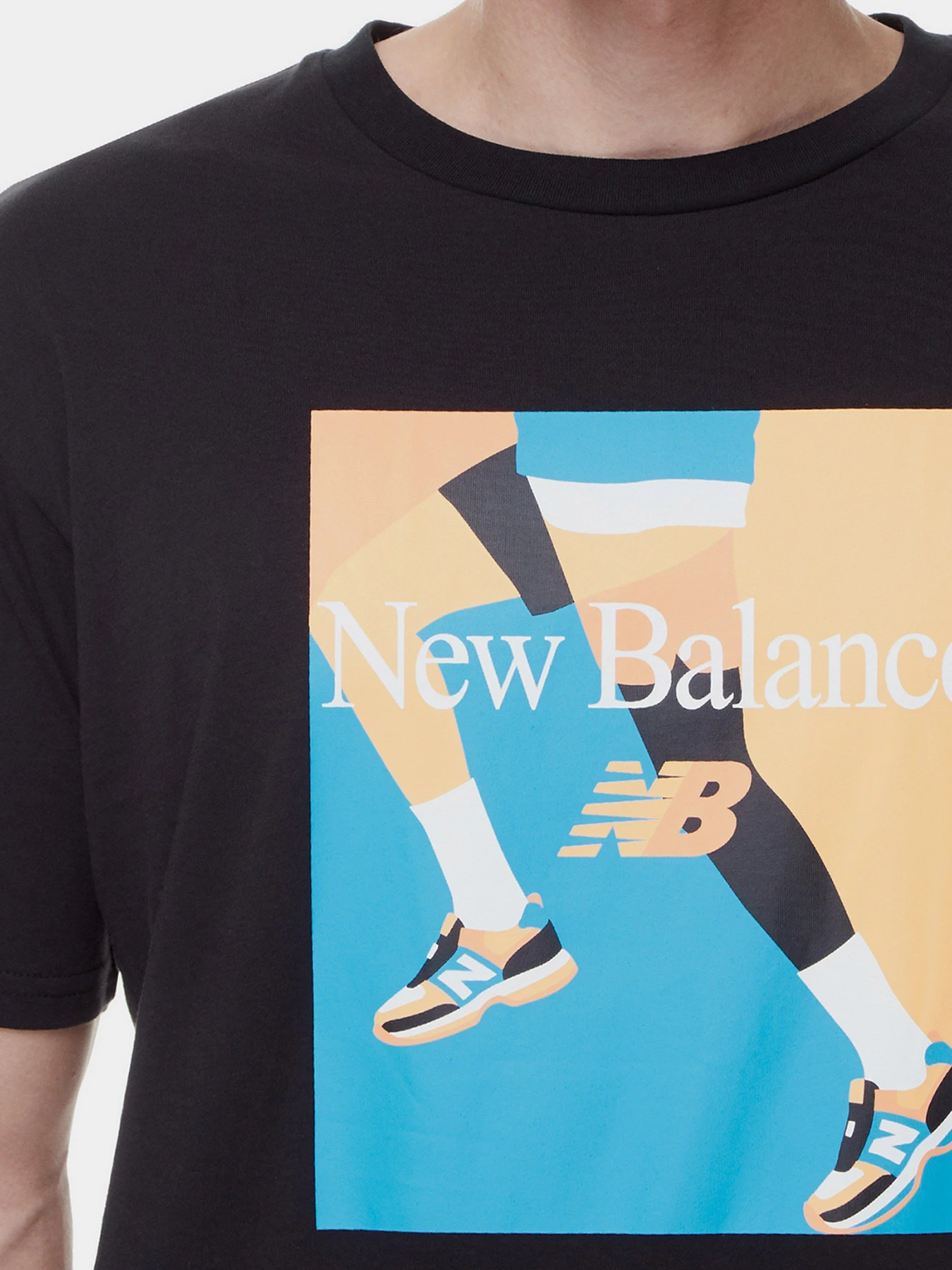 Футболки и поло New Balance Essentials Good Vibes Run модель MT21516BK Футболки и поло New Balance Essentials Good Vibes Run модель MT21516BK Фото