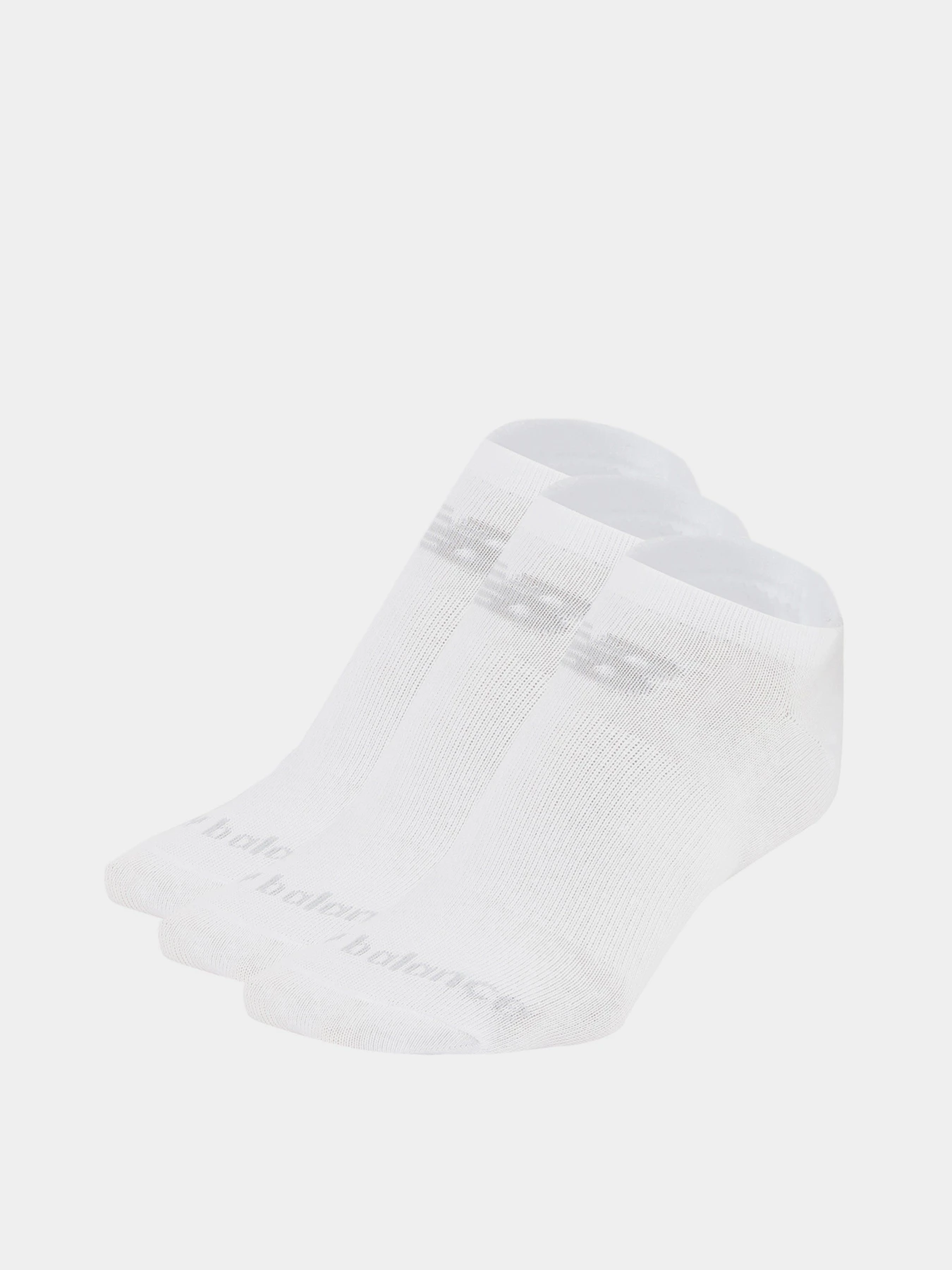 Носки и гольфы New Balance Prf Cotton Flat Knit No Show 3 Pair модель LAS95123WT Фото