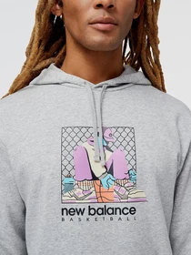 Худи и свитшоты New Balance Hoops модель MT31588AG Фото