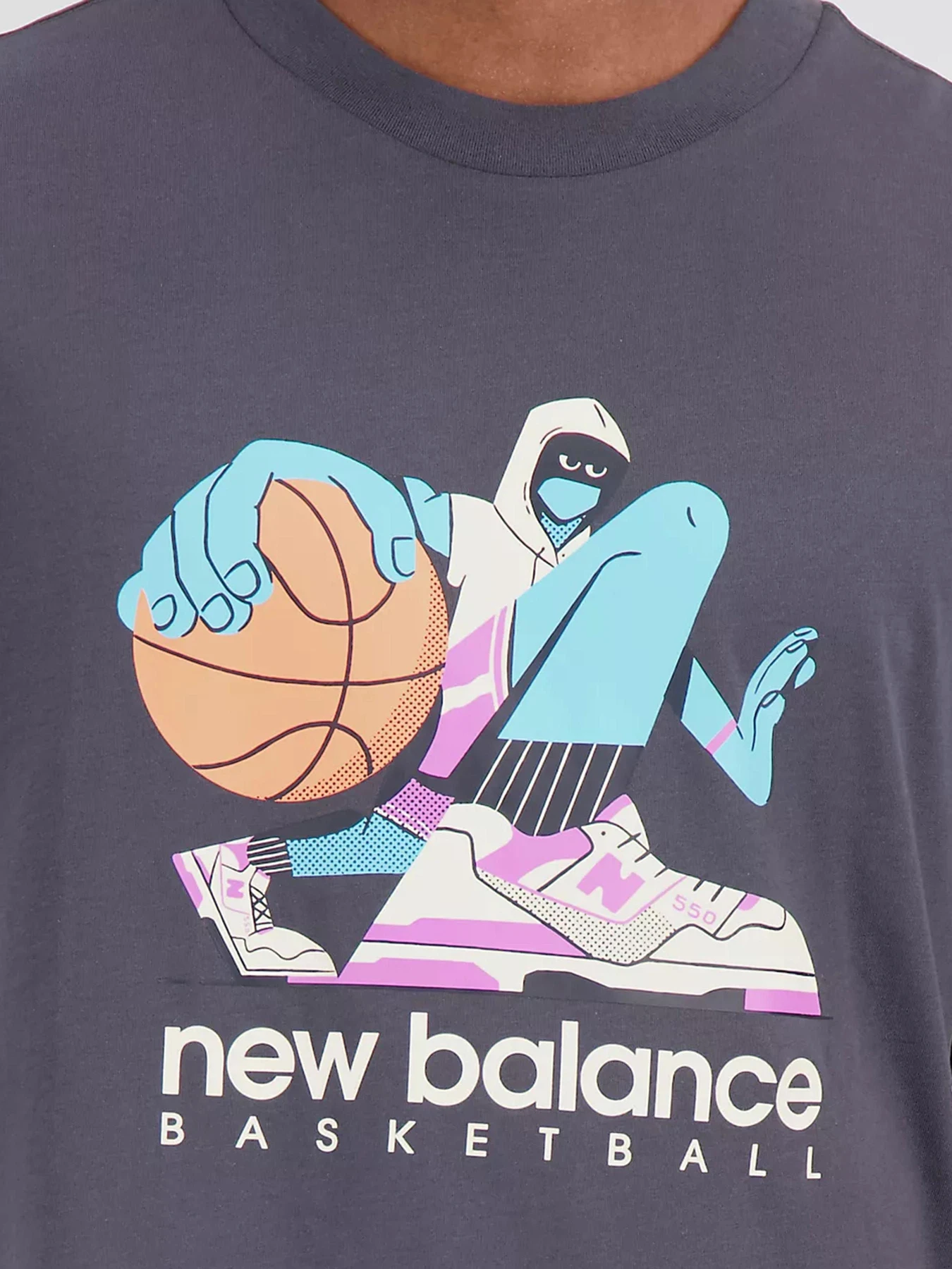 Футболки и поло New Balance Hoops Cotton модель MT31589ACK Футболки и поло New Balance Hoops Cotton модель MT31589ACK Фото