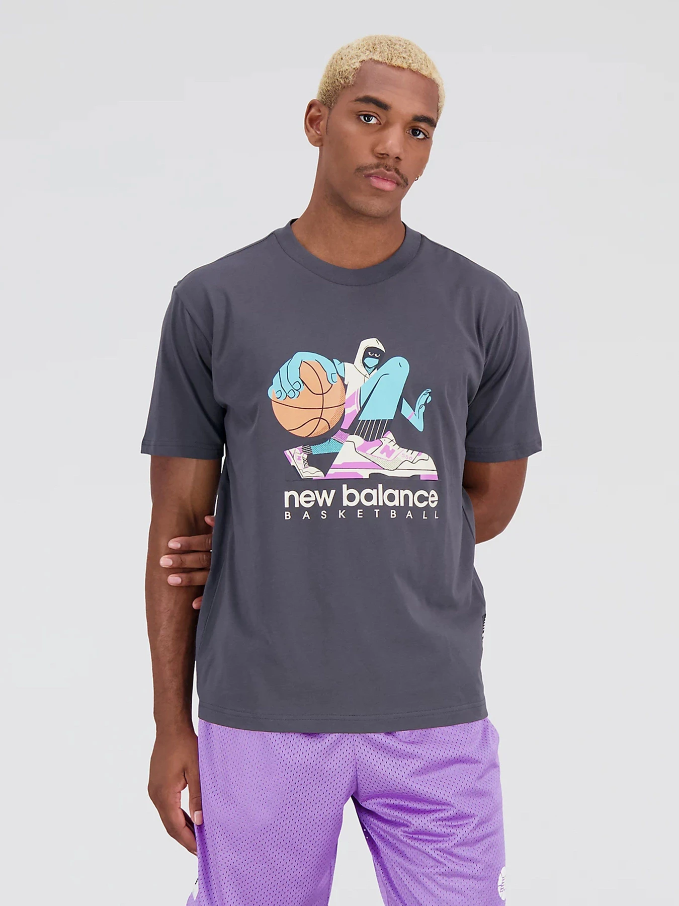 Футболки и поло New Balance Hoops Cotton модель MT31589ACK Футболки и поло New Balance Hoops Cotton модель MT31589ACK Фото