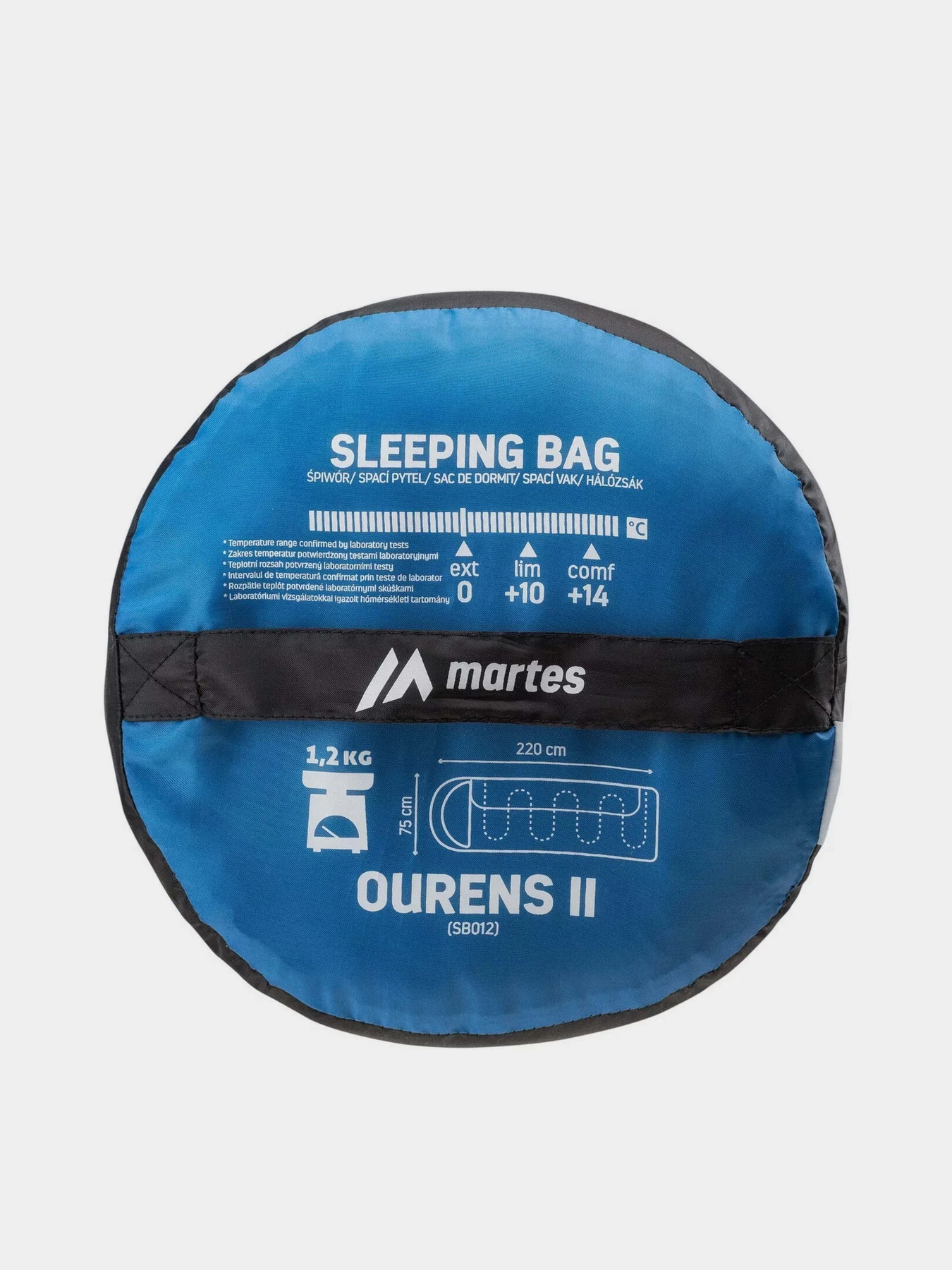 Спальник Martes модель OURENS II-BLACK/DIRECTOIRE BLU Спальник Martes модель OURENS II-BLACK/DIRECTOIRE BLU Фото