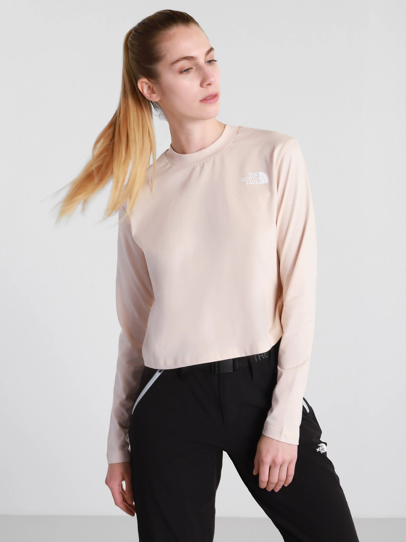 Худи и свитшоты The North Face Longsleeve Crop Tee модель NF0A5581V361 Худи и свитшоты The North Face Longsleeve Crop Tee модель NF0A5581V361 Фото