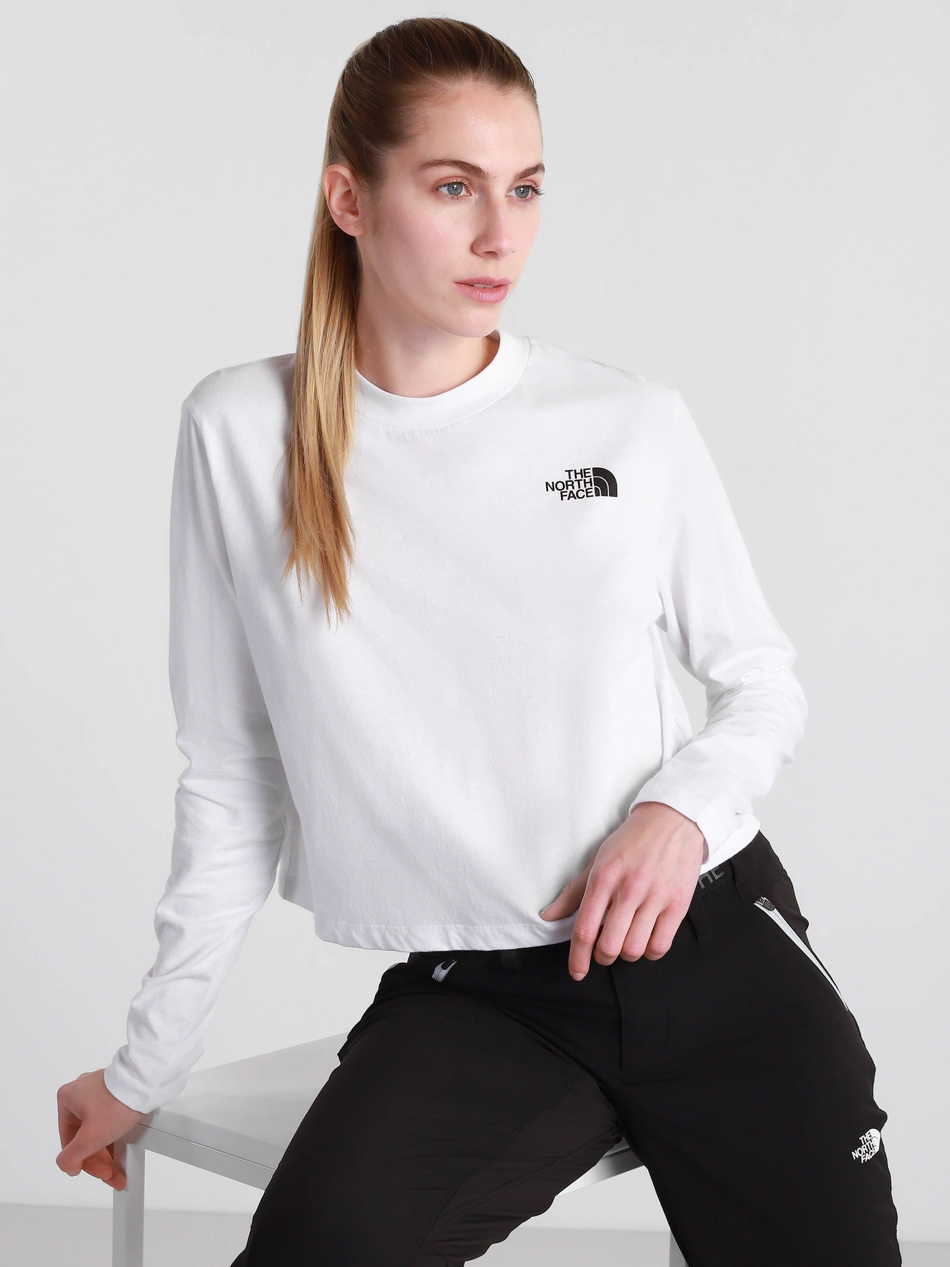 Худи и свитшоты The North Face  LONGSLEEVE CROP TEE модель NF0A5581FN41 Фото