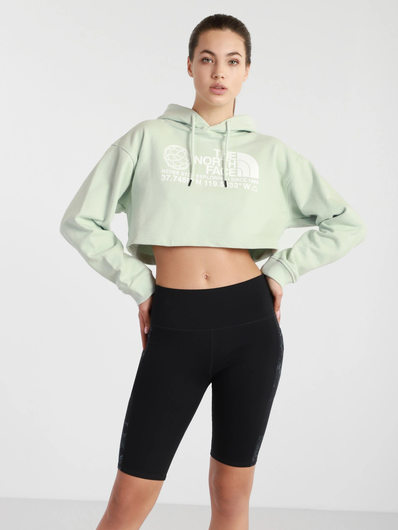 Худи и свитшоты The North Face Coordinates Crop Drop модель NF0A55UYV391 Худи и свитшоты The North Face Coordinates Crop Drop модель NF0A55UYV391 Фото