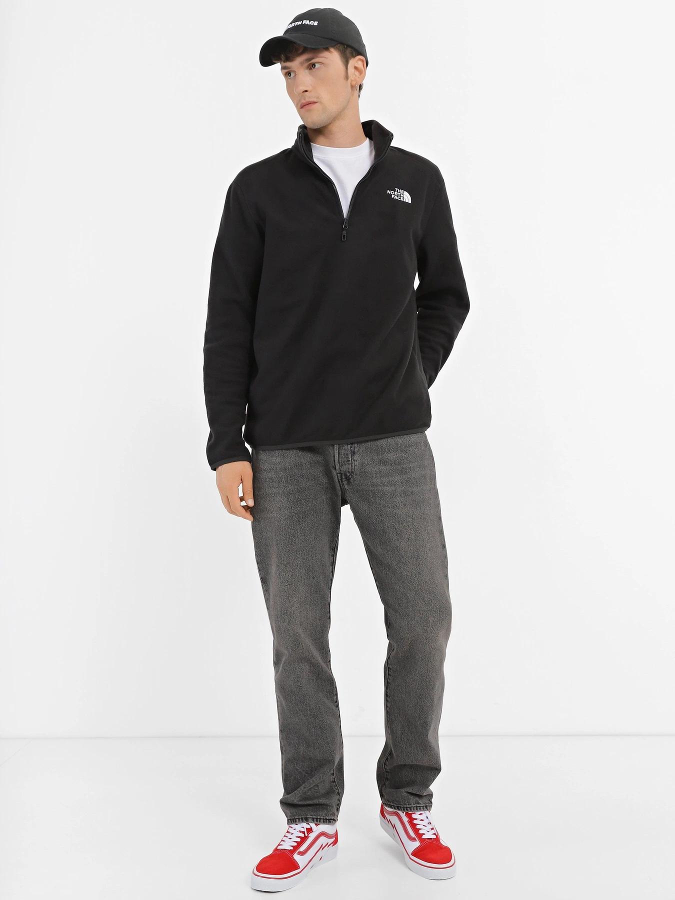 Худі та світшоти The North Face 100 GLACIER 1/4 ZIP модель NF0A855WJK31 Худі та світшоти The North Face 100 GLACIER 1/4 ZIP модель NF0A855WJK31 Фото