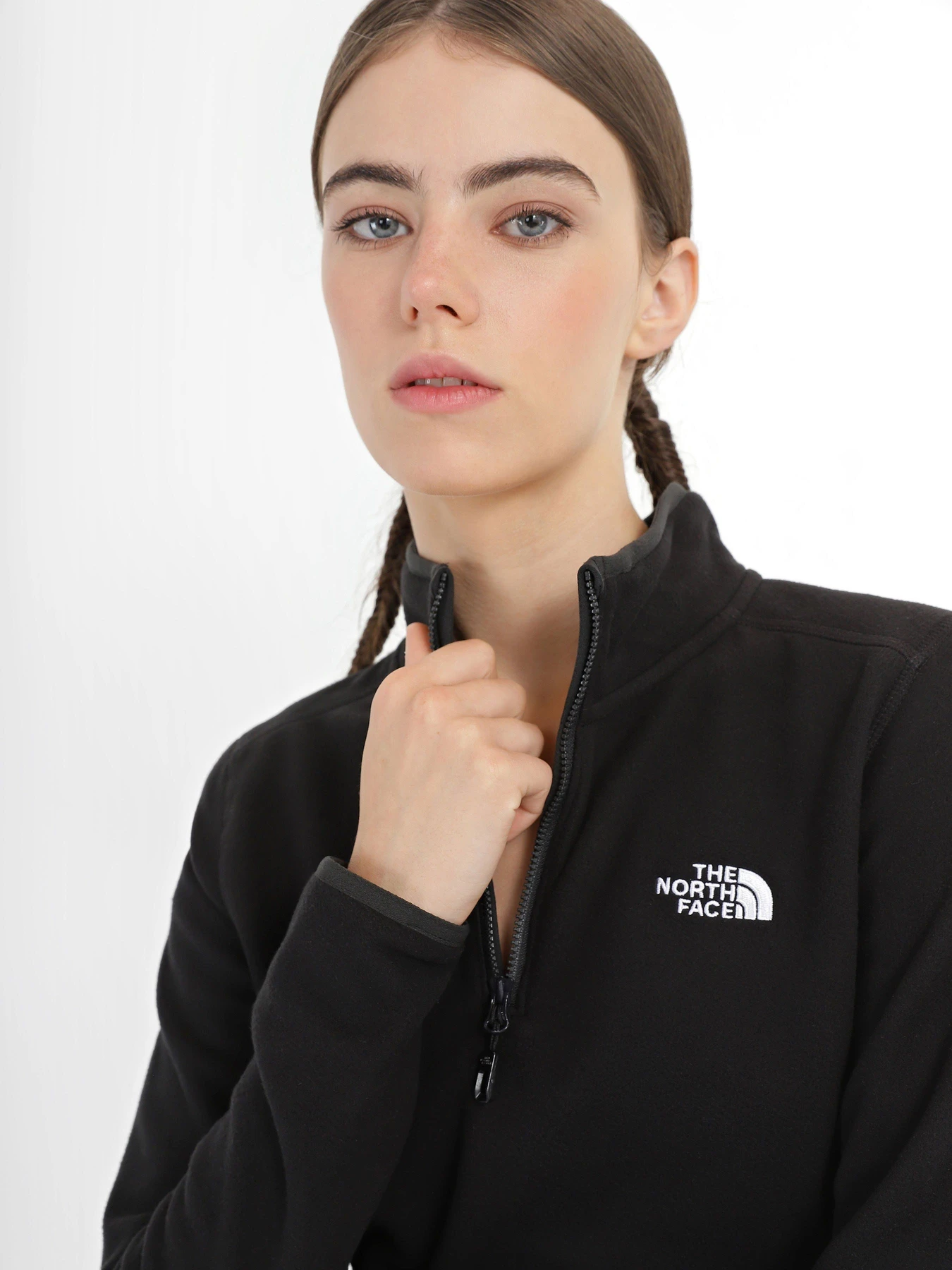 Худи и свитшоты The North Face 100 GLACIER 1/4 ZIP модель NF0A855MJK31 Фото