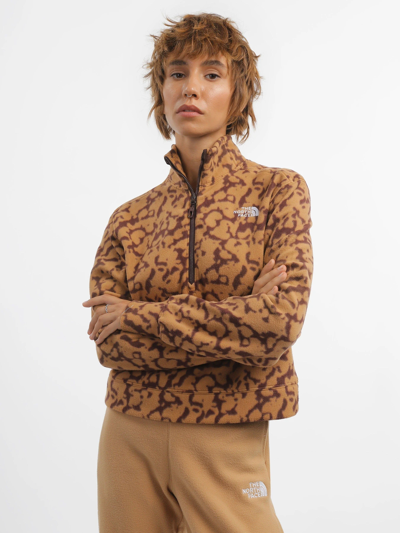 Худі та світшоти The North Face 100 Glacier Printed Half Zip модель NF0A8593OLW1 Худі та світшоти The North Face 100 Glacier Printed Half Zip модель NF0A8593OLW1 Фото