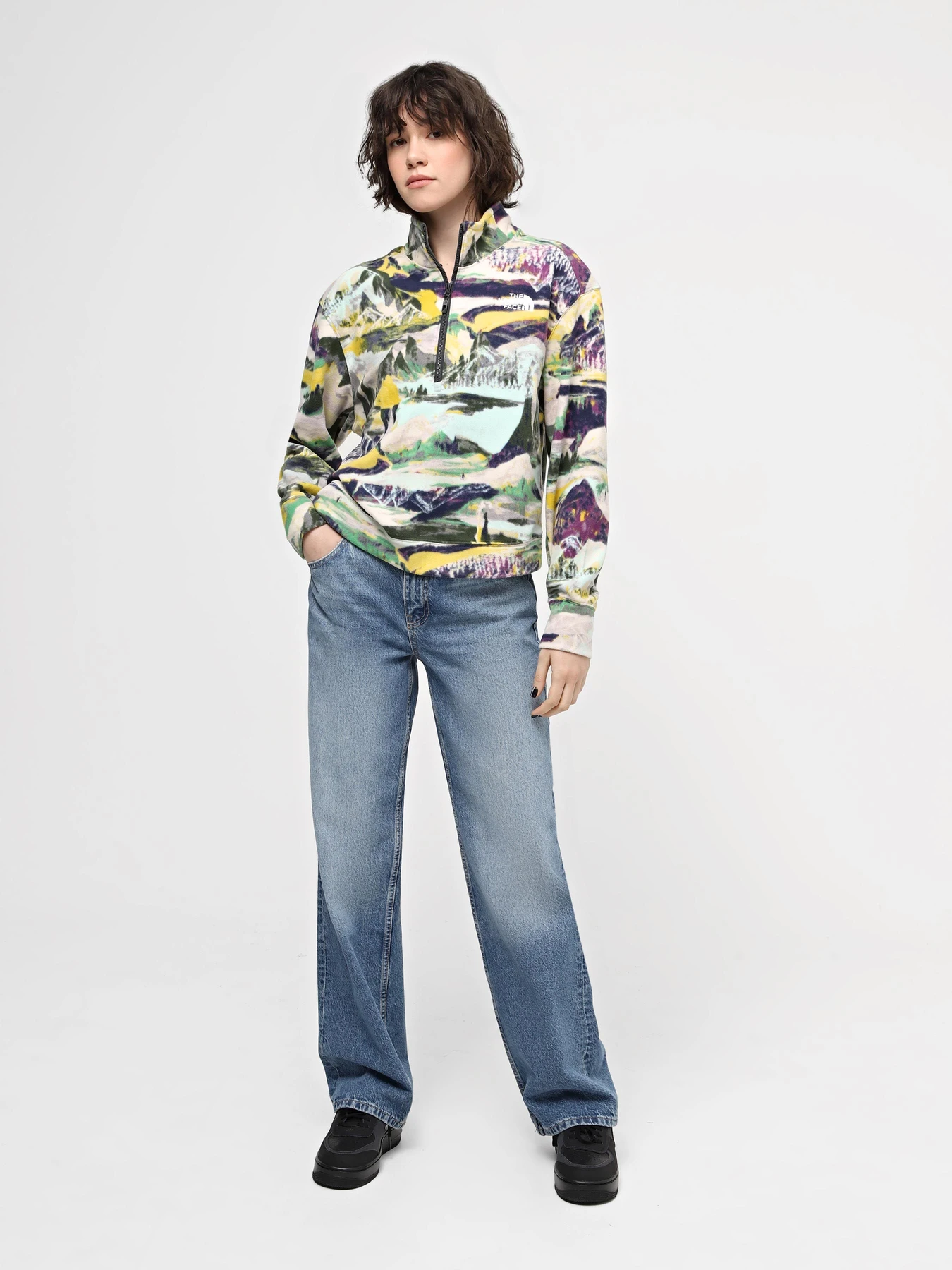 Худи и свитшоты The North Face W 100 Glacier Printed Half Zip модель NF0A8593RZI1 Худи и свитшоты The North Face W 100 Glacier Printed Half Zip модель NF0A8593RZI1 Фото