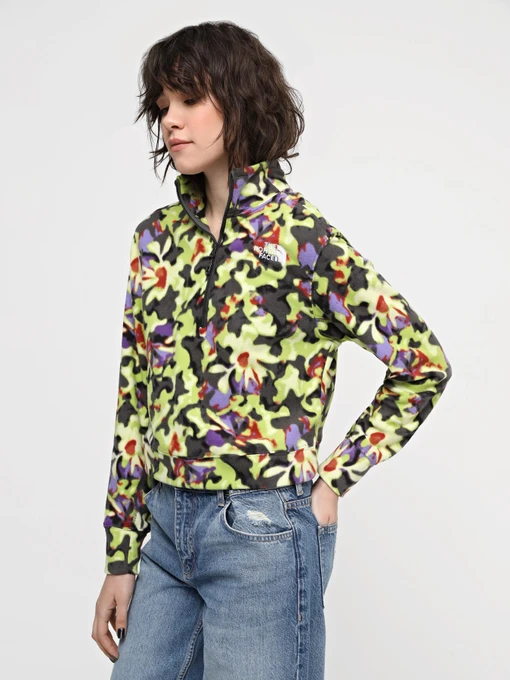 Худі та світшоти The North Face W 100 Glacier Printed Half Zip модель NF0A8593RYI1 Фото