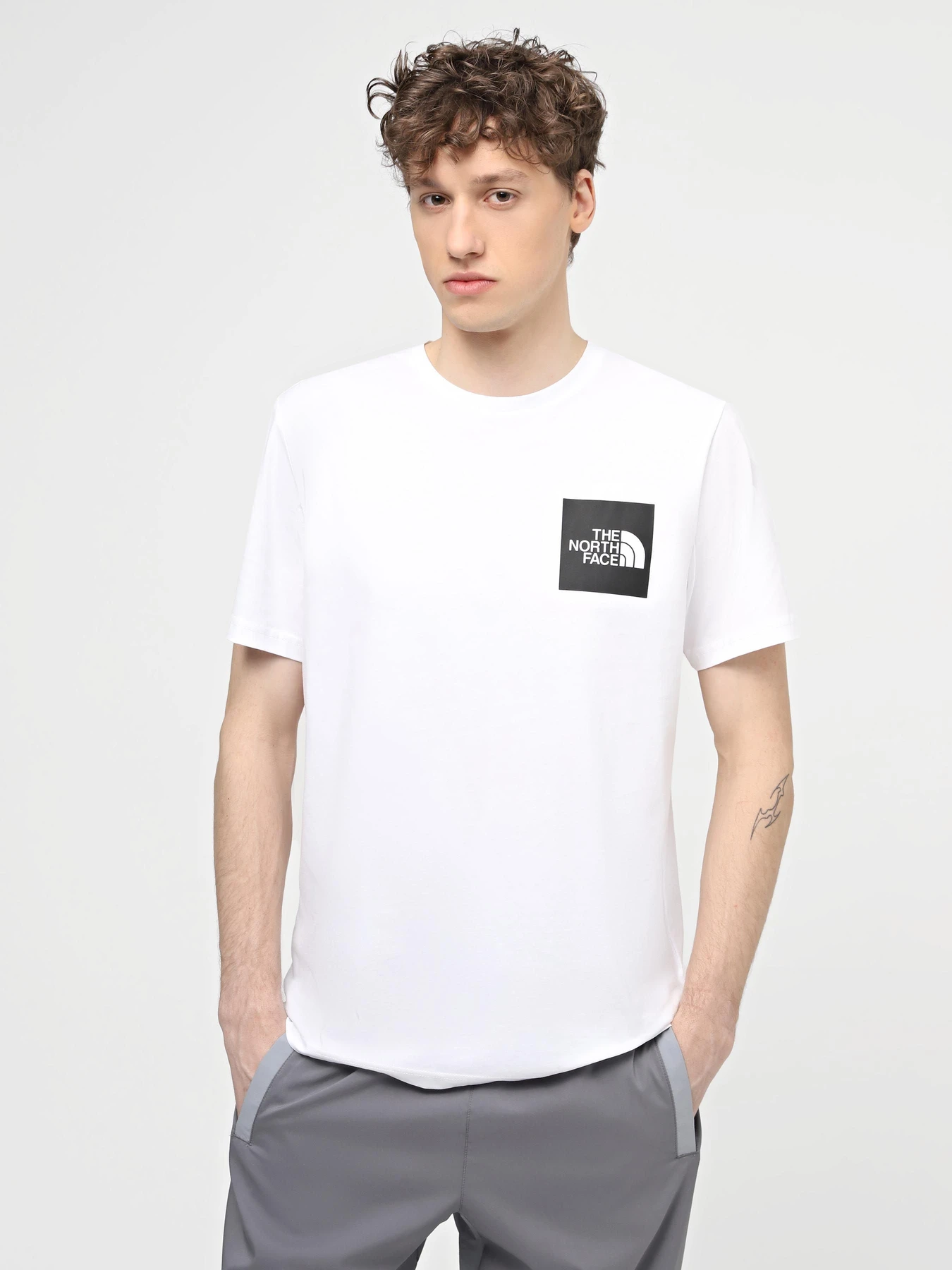 Футболки и поло The North Face M S/S Fine Tee модель NF0A87NDFN41 Футболки и поло The North Face M S/S Fine Tee модель NF0A87NDFN41 Фото