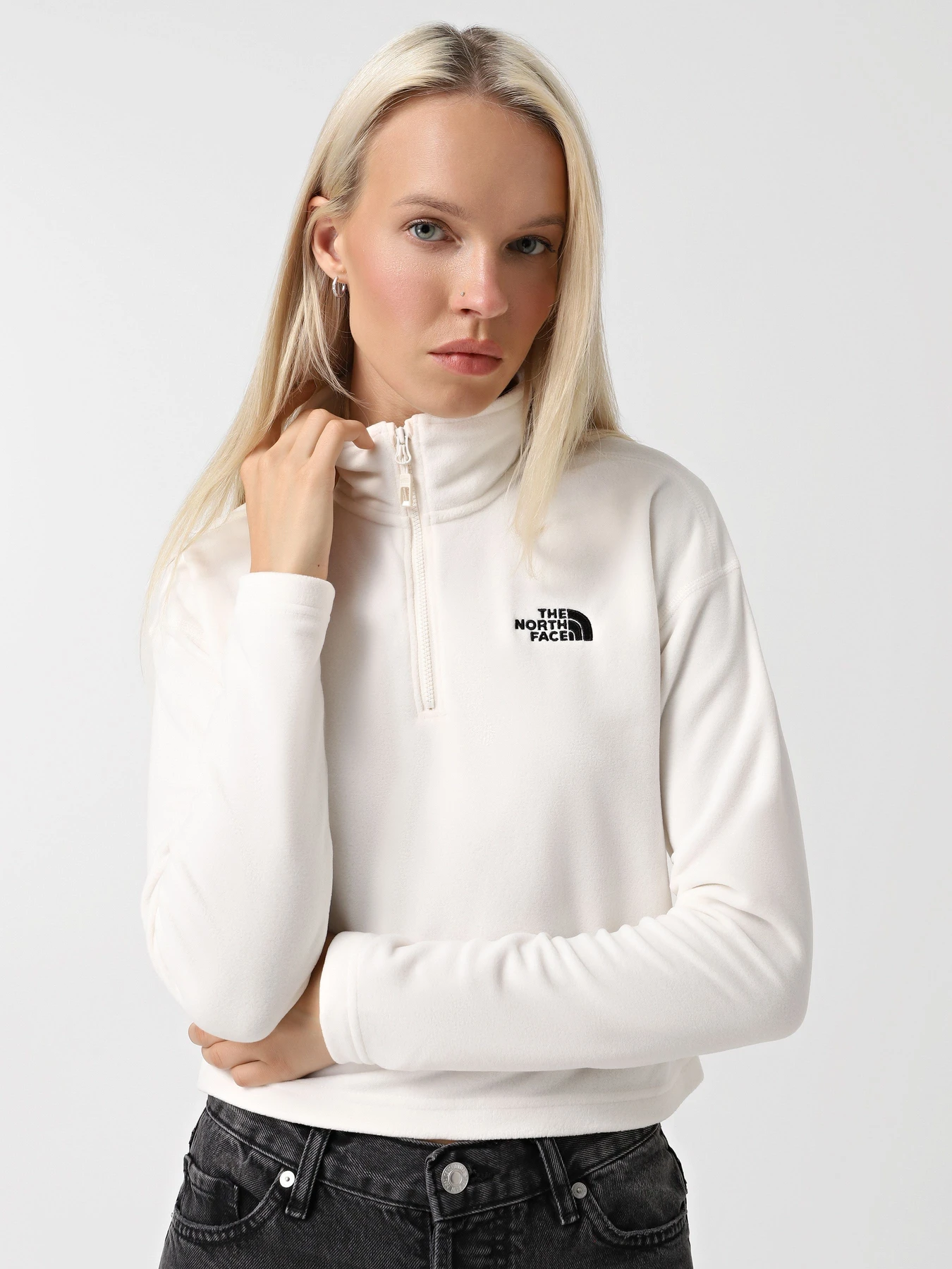 Худи и свитшоты The North Face 100 Glacier Cropped ¼ Zip модель NF0A855N4HP1 Фото