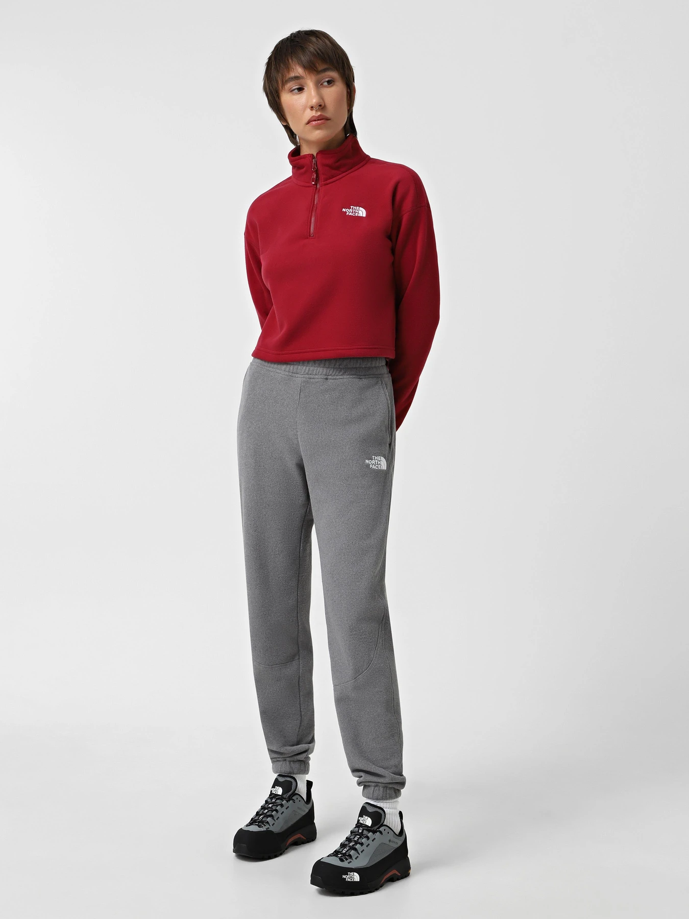 Худи и свитшоты The North Face 100 Glacier Cropped 1/4 Zip Fleece модель NF0A855N1IX1 Фото