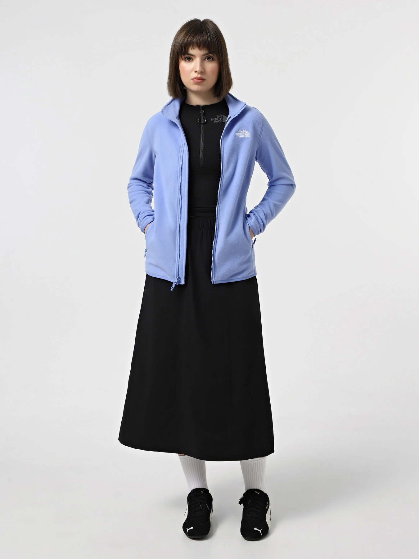 Худи и свитшоты The North Face 100 Glacier Full-Zip Fleece модель NF0A855O0YI1 Фото