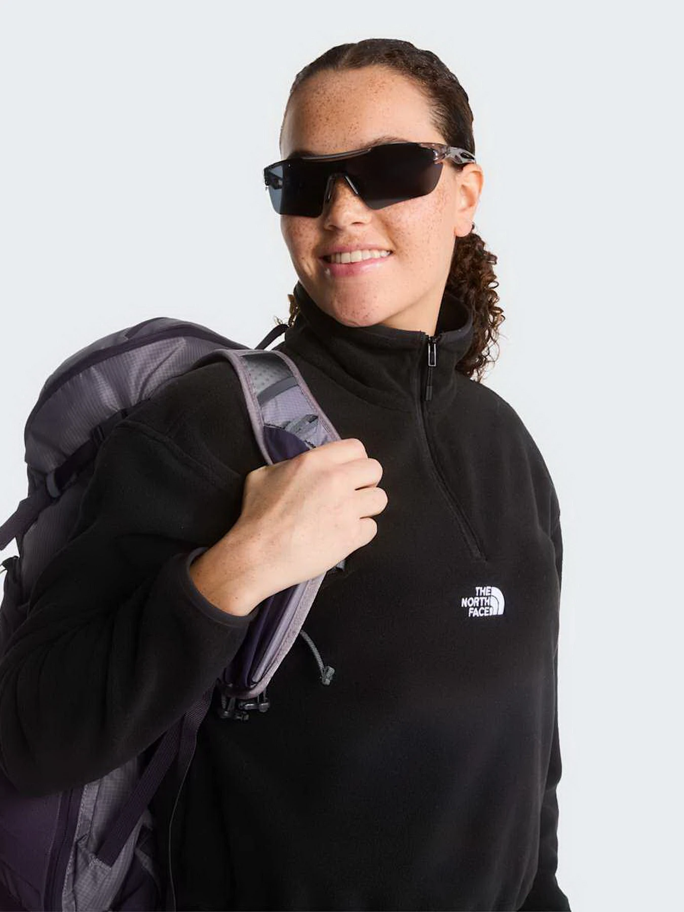 Худи и свитшоты The North Face W NOVELTY LOGO GLACIER 1/4 ZIP модель NF0A8J3ZJK31 Фото