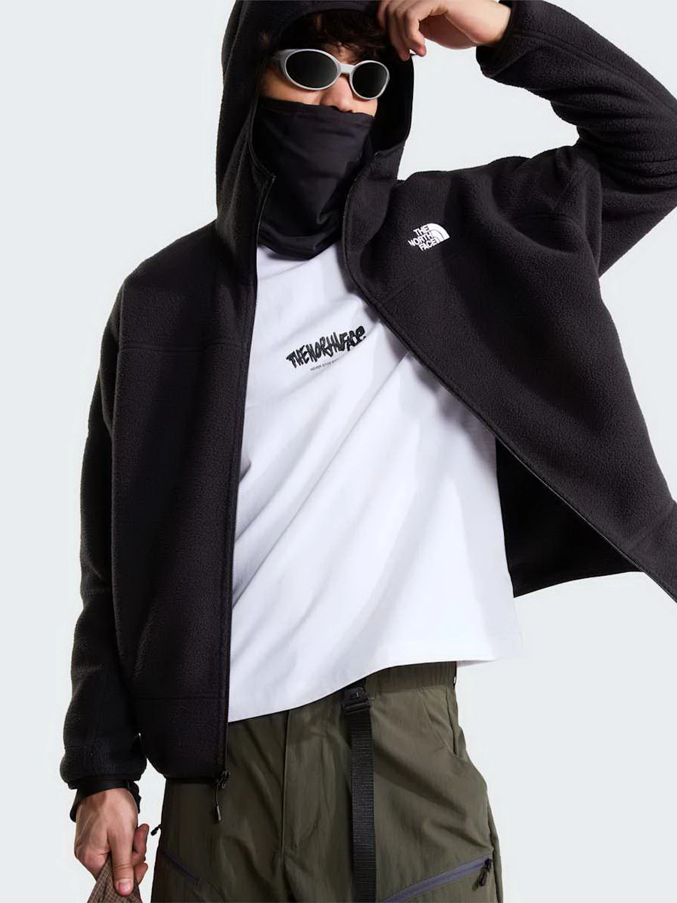 Худи и свитшоты The North Face M NSE FULL ZIP MASK FLEECE модель NF0A8J6QJK31 Фото