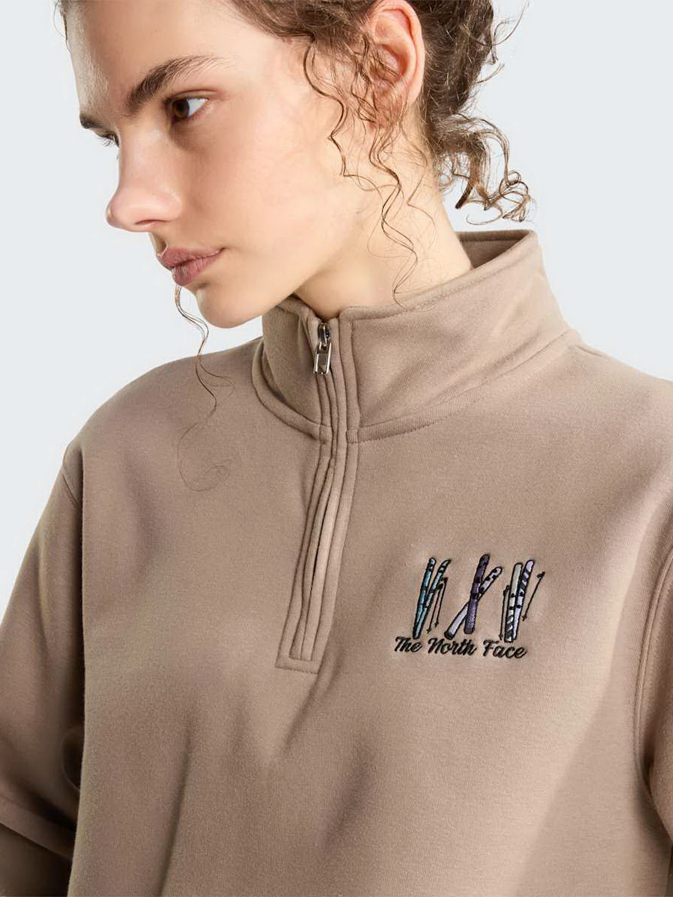 Худи и свитшоты The North Face W SKI EMBRO RELAXED 1/4 ZIP - модель NF0A8JAQ2H91 Фото