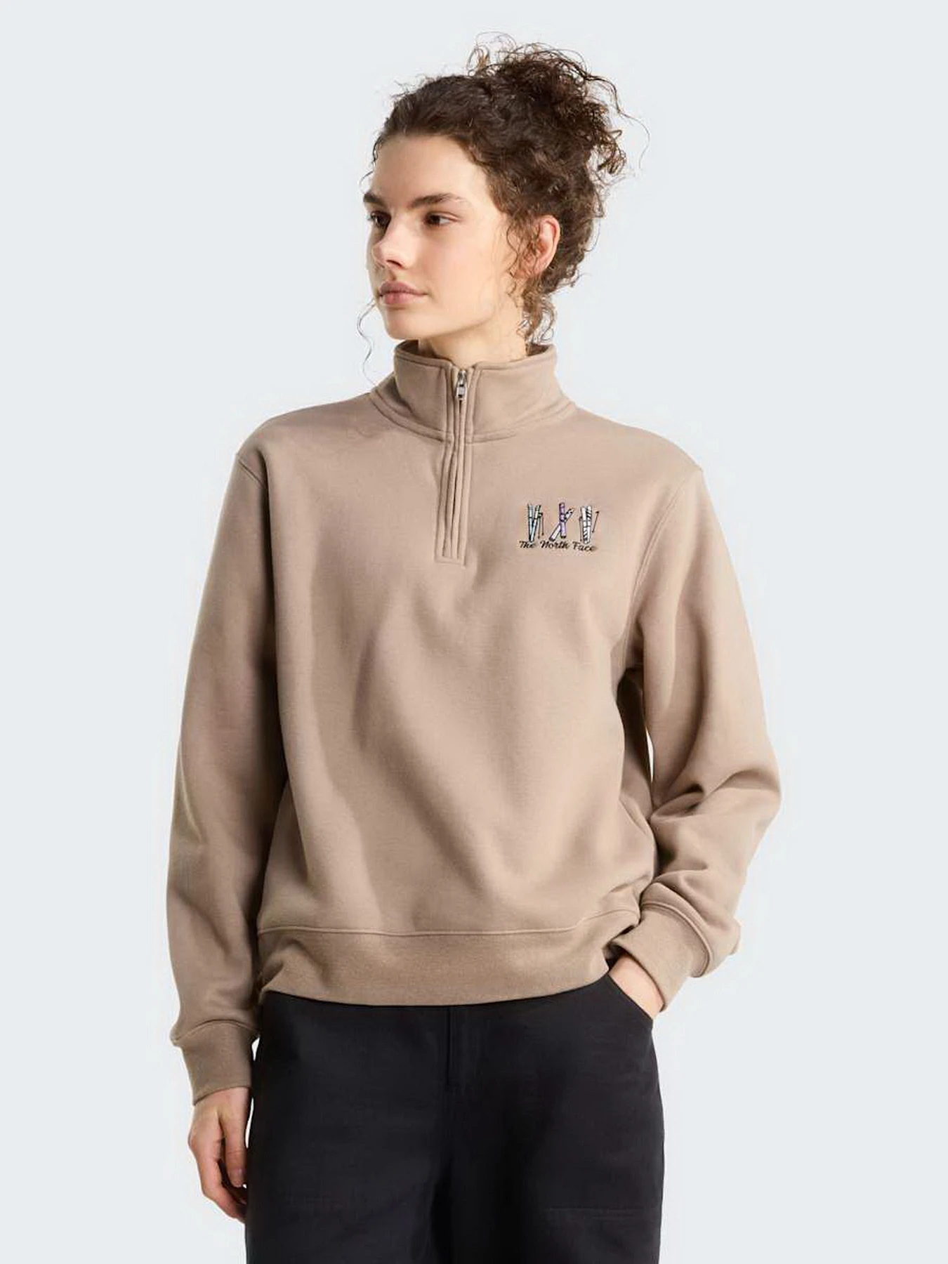 Худи и свитшоты The North Face W SKI EMBRO RELAXED 1/4 ZIP - модель NF0A8JAQ2H91 Фото