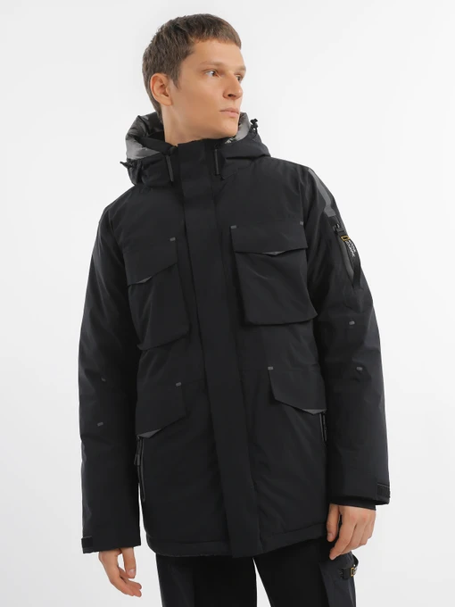 Куртки и дубленки National Geographic Iconic Explorer Hooded модель M121-01-530_чорний Фото