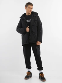Куртки та дублянки National Geographic Iconic Explorer Hooded модель M121-01-530_чорний Фото