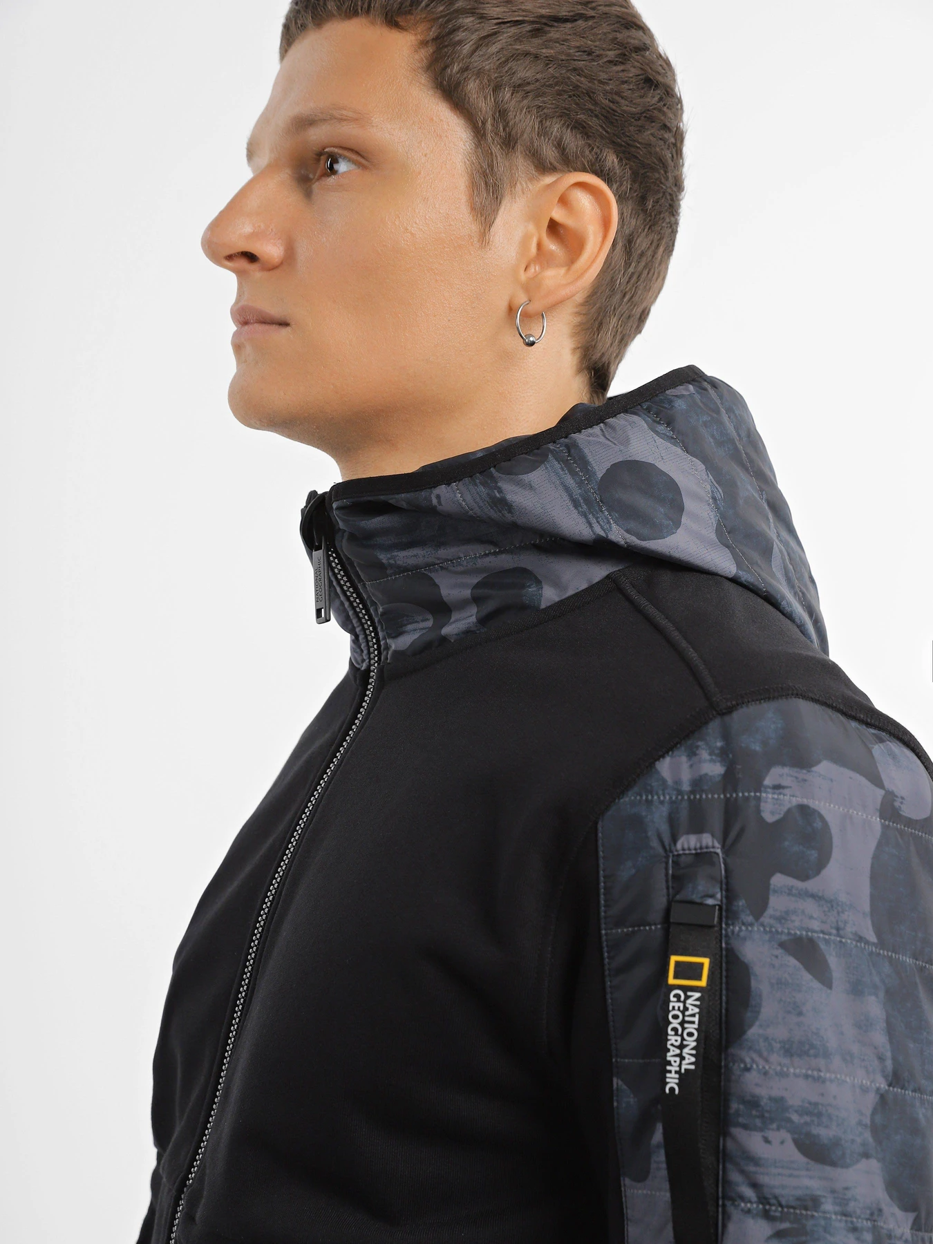 Худі та світшоти National Geographic Advanced Foundation Zipped модель M121-02-556_чорний комб. Худі та світшоти National Geographic Advanced Foundation Zipped модель M121-02-556_чорний комб. Фото