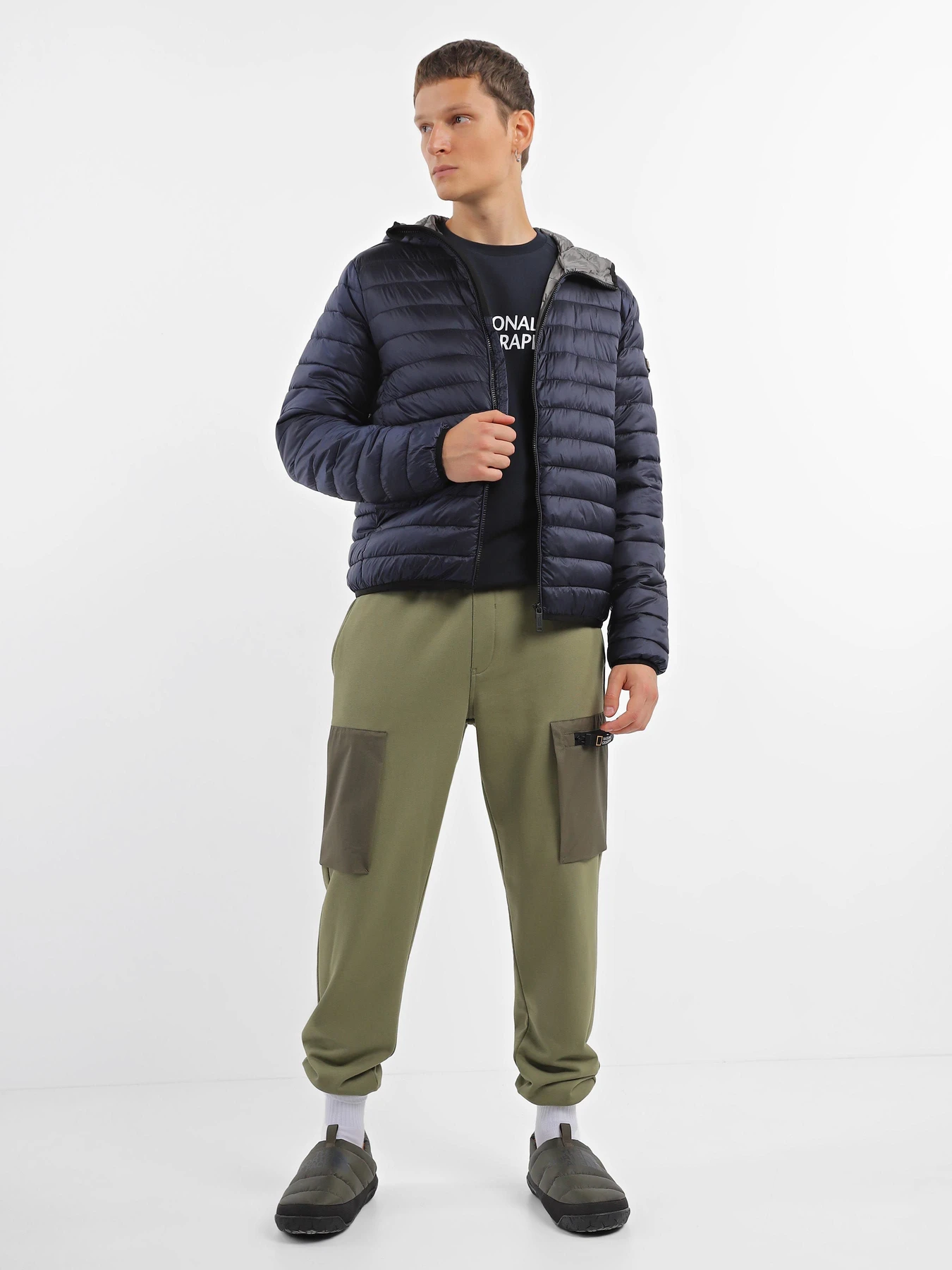 Куртки и дубленки National Geographic No Goose Hood модель M999-01-102_синій Куртки и дубленки National Geographic No Goose Hood модель M999-01-102_синій Фото