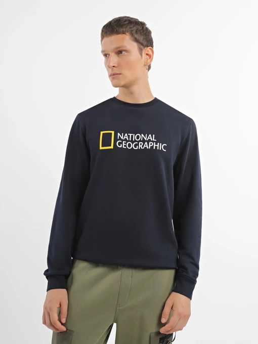 Худи и свитшоты National Geographic Foundation Big Logo Crew модель M999-02-814_синій Фото