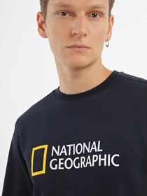 Худи и свитшоты National Geographic Foundation Big Logo Crew модель M999-02-814_синій Фото