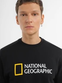 Худі та світшоти National Geographic Foundation Big Logo Crew модель M999-02-814_чорний Фото