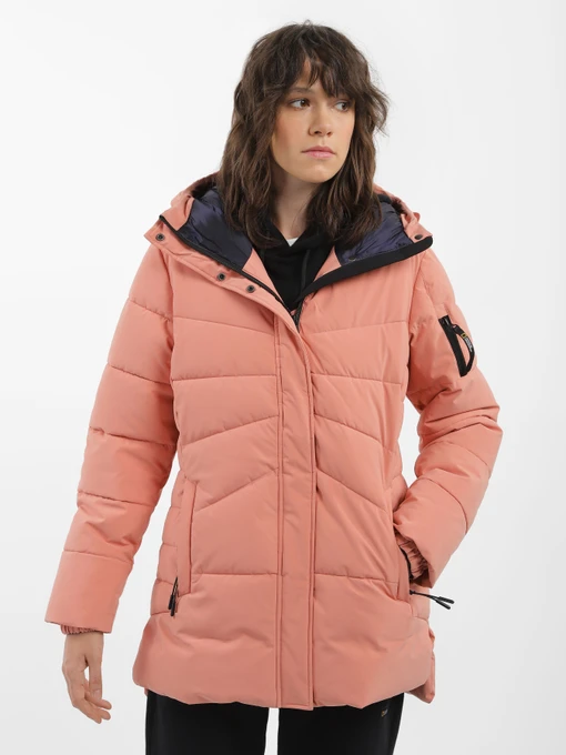 Куртки и дубленки National Geographic Premium Flow Hooded модель W121-01-619_рожевий Фото
