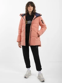 Куртки и дубленки National Geographic Premium Flow Hooded модель W121-01-619_рожевий Фото