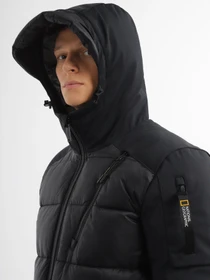 Куртки и дубленки National Geographic Re-Developed Hood Puffer модель M121-01-500_чорний Фото