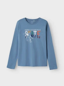 Худи и свитшоты Name it модель 13224962_Coronet Blue Skate Фото